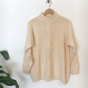Vintage | Pale Yellow Lambswool-blend Sweater